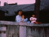 family watching protests Changchun, China 1989