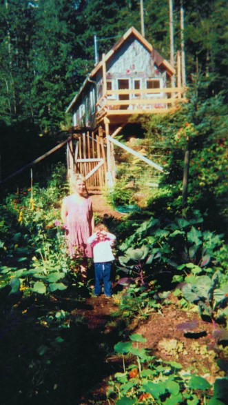 in the garden our first year at the cabin